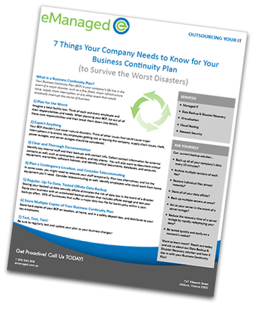 Business Continuity Cheat Sheet